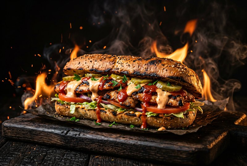 Chicken Sub — grilled chicken, toasted roll